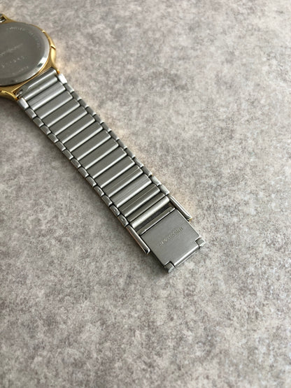 Yves Saint Laurent YSL Logo Watch Silver Vintage 5nc7zu