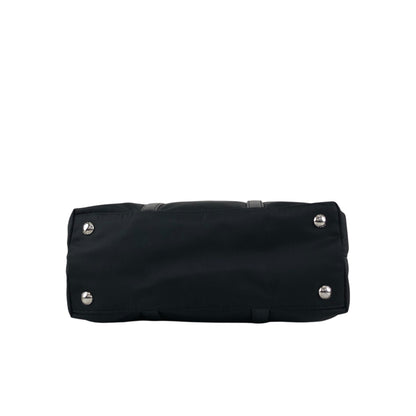 PRADA Tessuto Triangle Logo Two-way Handbag Shoulder bag Black Vintage xd7tr6