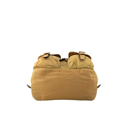 PRADA Tessuto Triangle Logo Backpack Yellow Vintage zmixxc