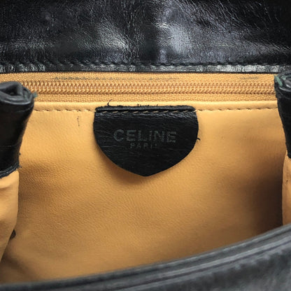 CELINE Gancini Shoulder bag Black Vintage xxxvfp