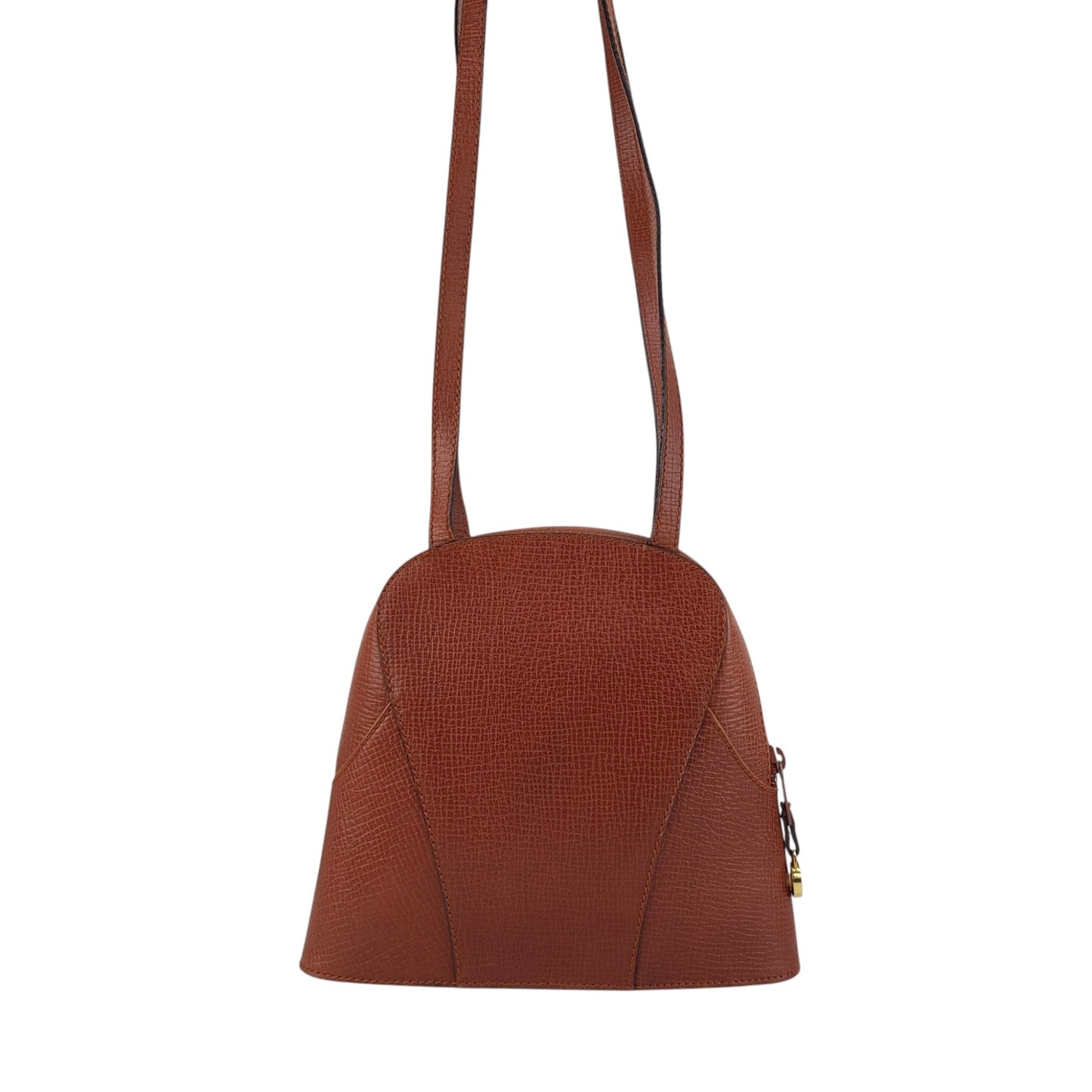 LOEWE Logo Embossed Shoulder bag Brown Vintage hhdfi4