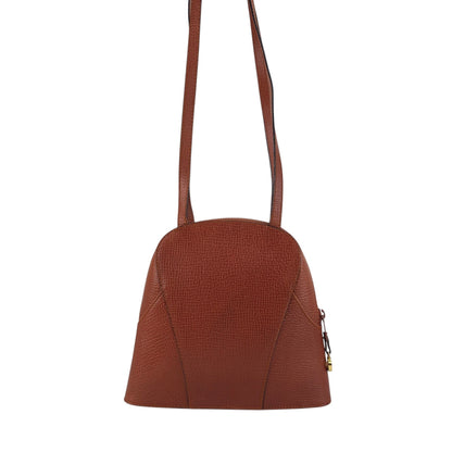 LOEWE Logo Embossed Shoulder bag Brown Vintage hhdfi4