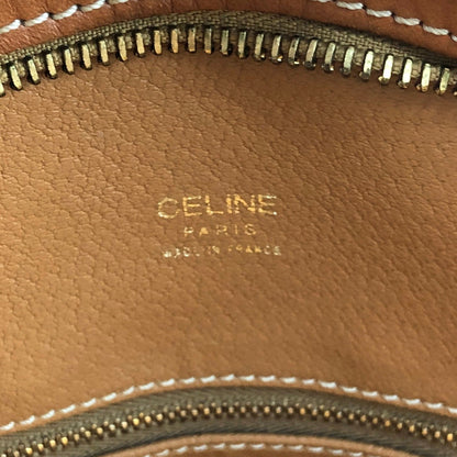 CELINE Macadam Blason Shoulder bag Totebag Brown Vintage fm26ew