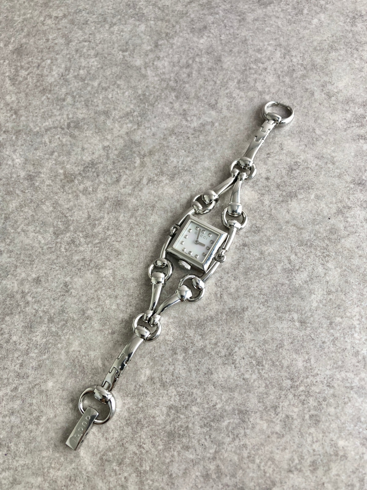 GUCCI Logo Quartz Watch Silver 116.5 Vintage w5e5nb
