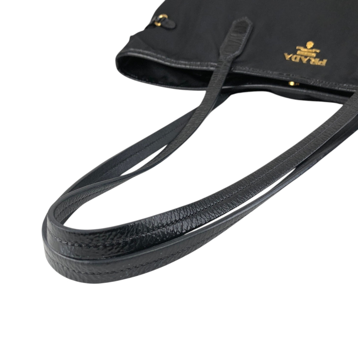 PRADA Logo Totebag Black Vintage 3h573h