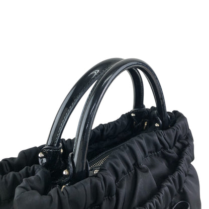 Salvatore Ferragamo Ribbon Handbag Black Vintage xucsbe