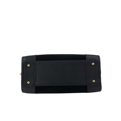 LOEWE Amazona28 Anagram Small Boston bag Handbag Black Vintage hf8cwp