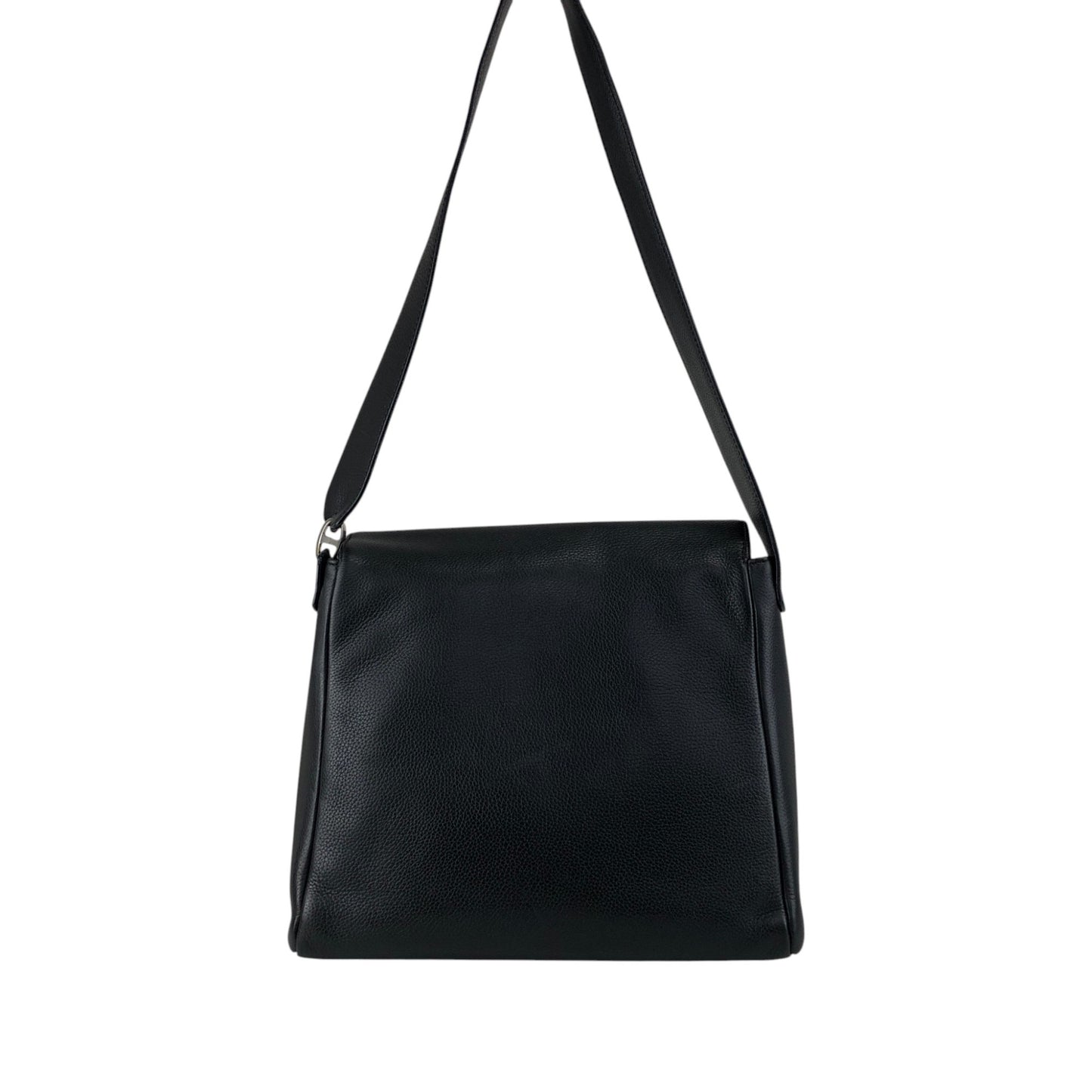 LOEWE Logo Embossed Shoulder bag Black Vintage mxivwm