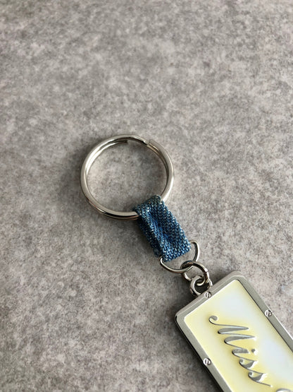 Christian Dior Logo Charm Beige MISS Dior Vintage c3xifw