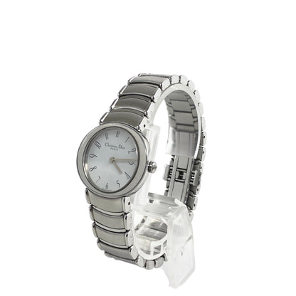 Christian Dior D76-100 Quartz Watch Silver Vintage ex8f3v