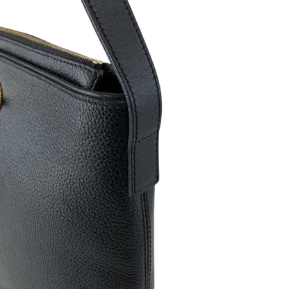 CELINE Toggle Clasp Shoulder bag Black Vintage agj7jw