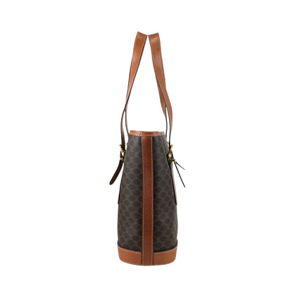 CELINE Macadam Blason Totebag Brown Vintage wfn3fv