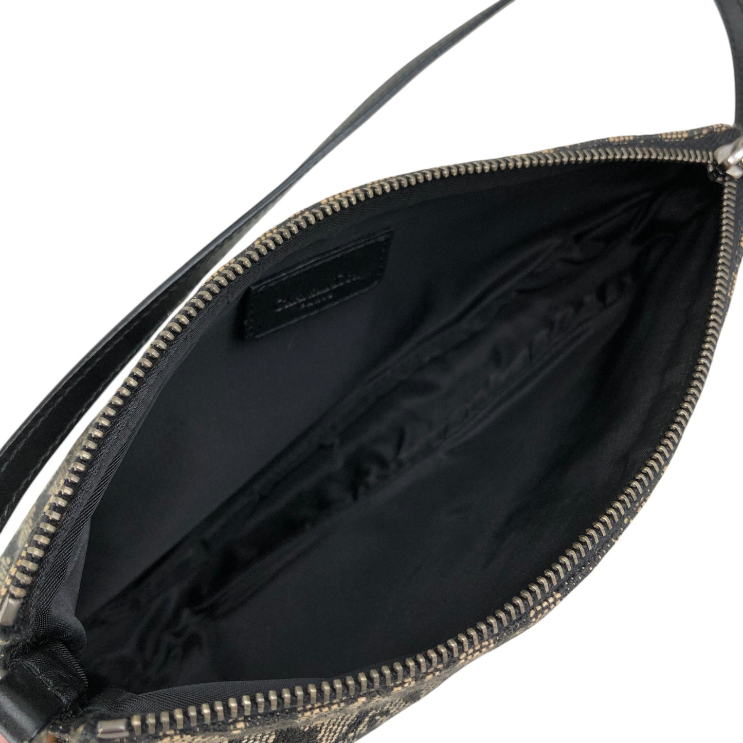 Christian Dior Trotter Shoulder bag Black Vintage gszuxb
