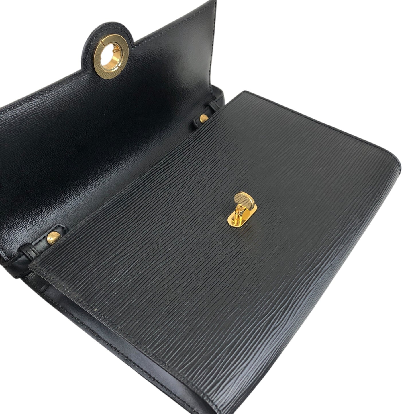 LOUIS VUITTON Epi Shoulder bag Black Vintage n8324t