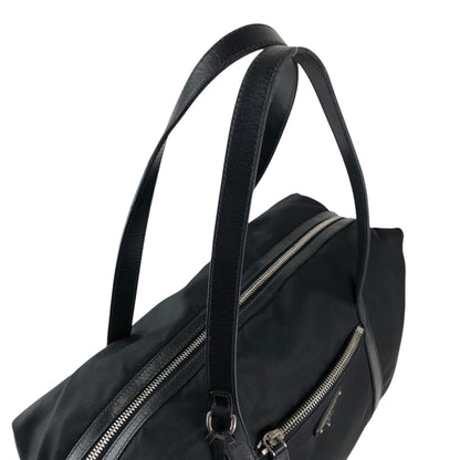 PRADA Tessuto Triangle Logo Padlock Totebag Black Vintage cfbs7r