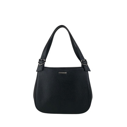 Yves Saint Laurent Logo Shoulder bag Black Vintage p2bexr