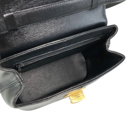 Christian Dior Turn Lock Shoulder bag Black Vintage rz2umb