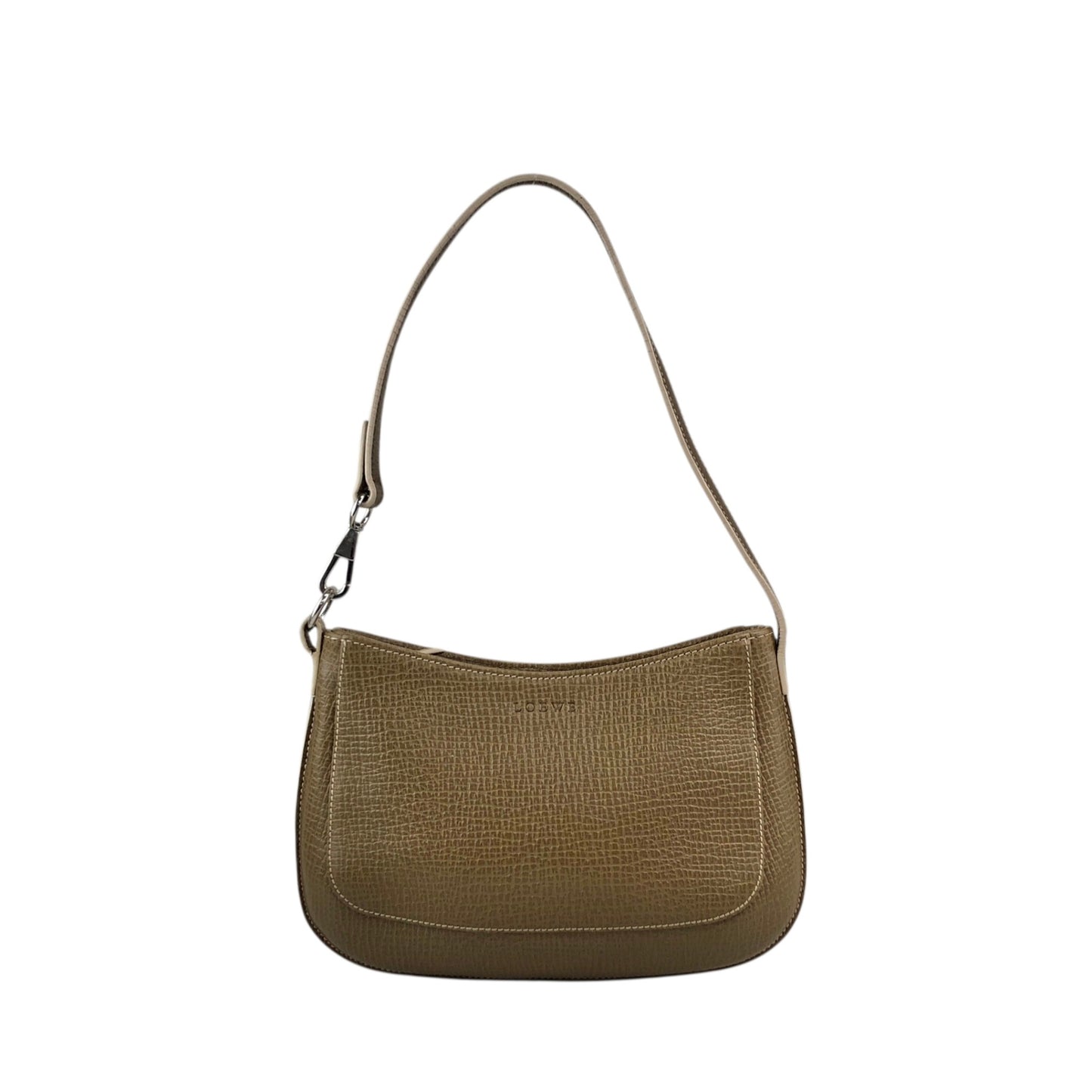 LOEWE Logo Embossed Handbag Brown Vintage p88ju4