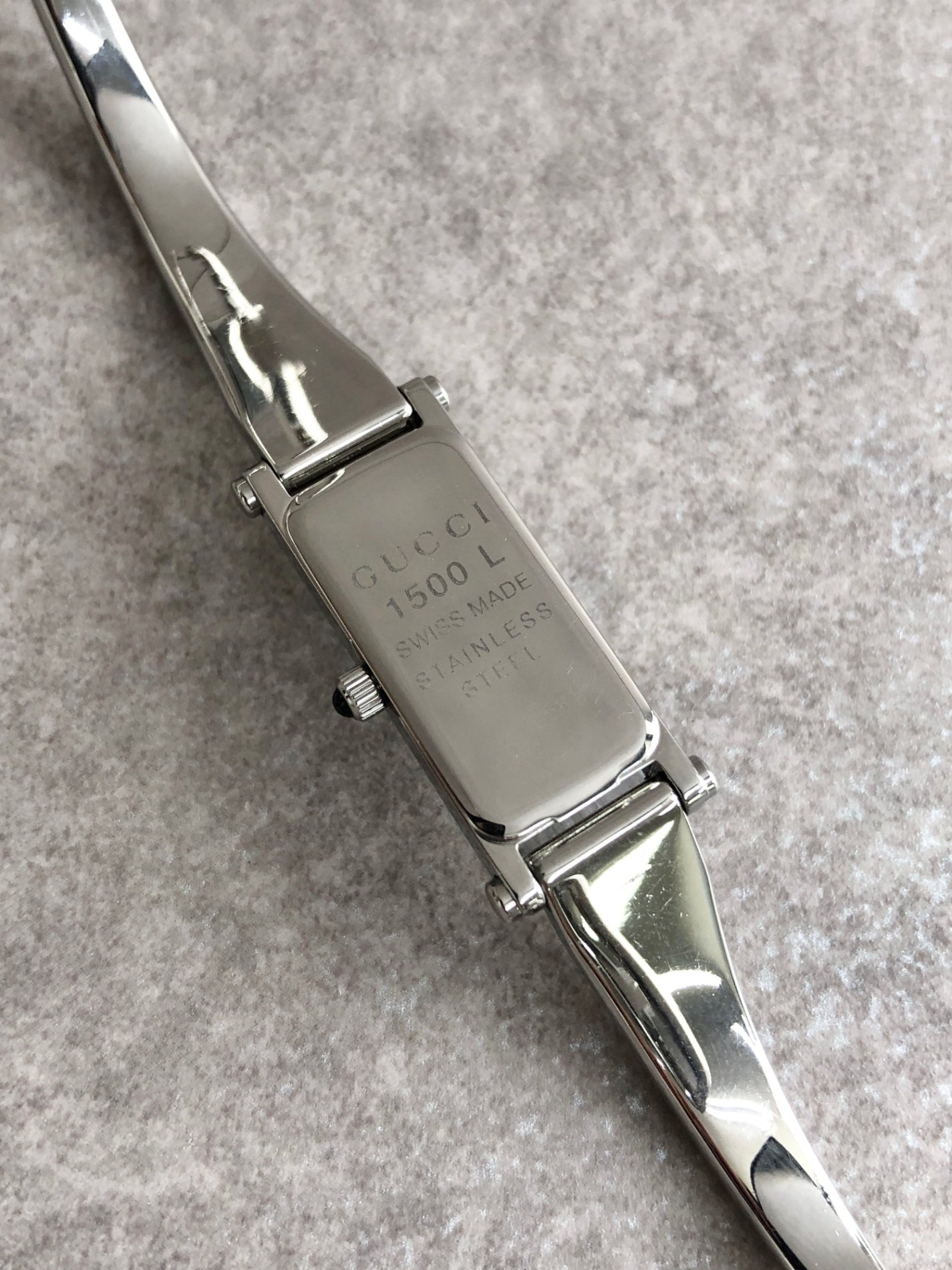 GUCCI Quartz Watch Silver 1500L Vintage fw2gpp