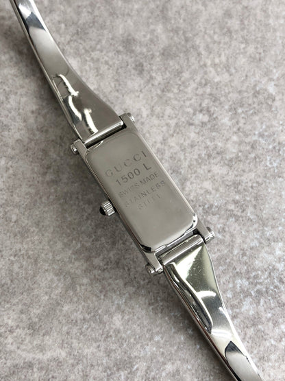 GUCCI Quartz Watch Silver 1500L Vintage fw2gpp