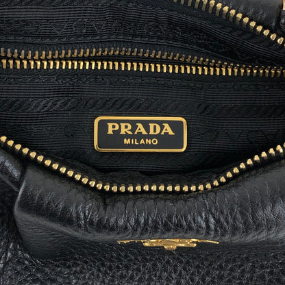 PRADA 標誌小號鏈條手提包袋黑色復古 wy5iwt
