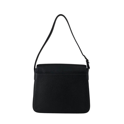 Yves Saint Laurent Logo Shoulder bag Black Vintage rpj32s