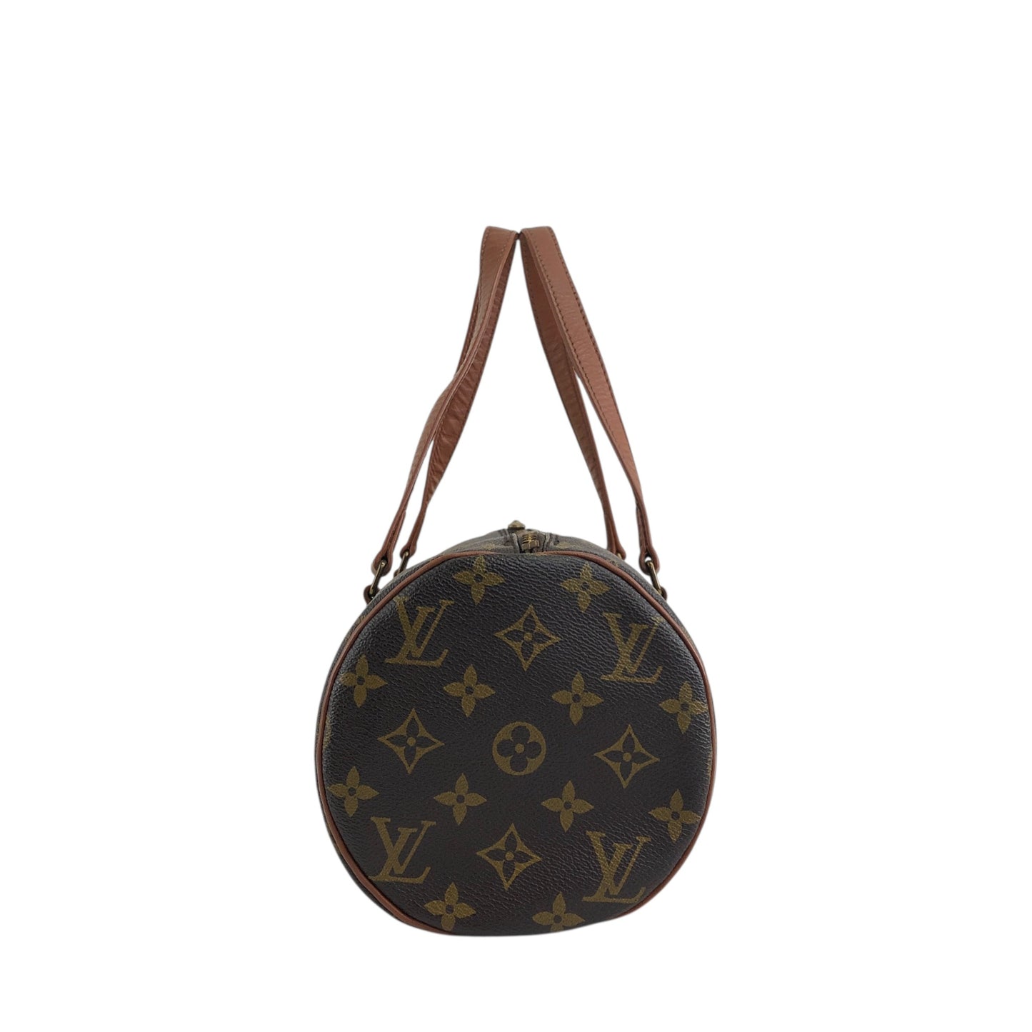 LOUIS VUITTON Monogram Handbag Brown Vintage cdc5p5