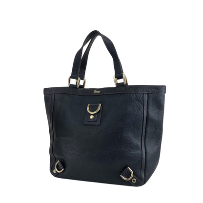 GUCCI Horse Bit Totebag Navy Vintage kftpgd