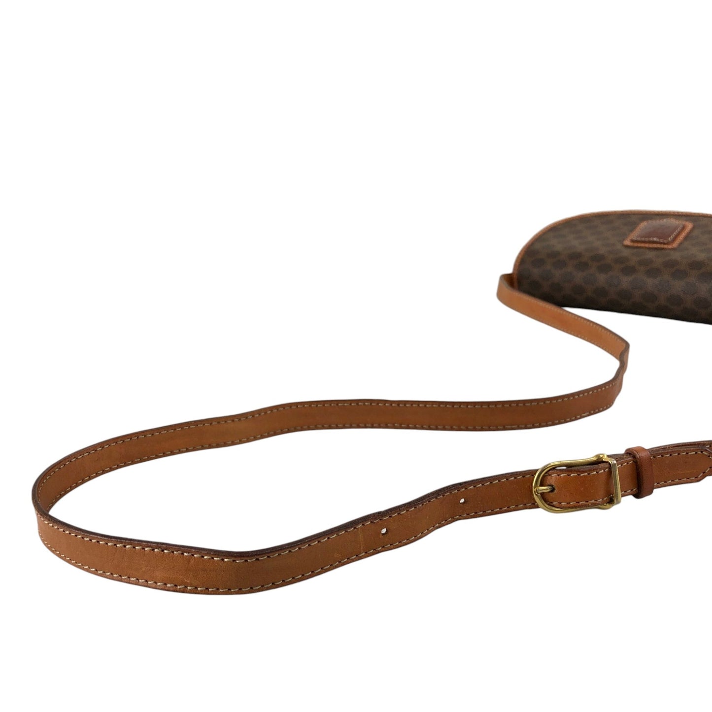CELINE Macadam Blason Shoulder bag Brown Vintage ytvnjg