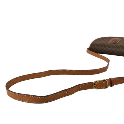 CELINE Macadam Blason Shoulder bag Brown Vintage ytvnjg
