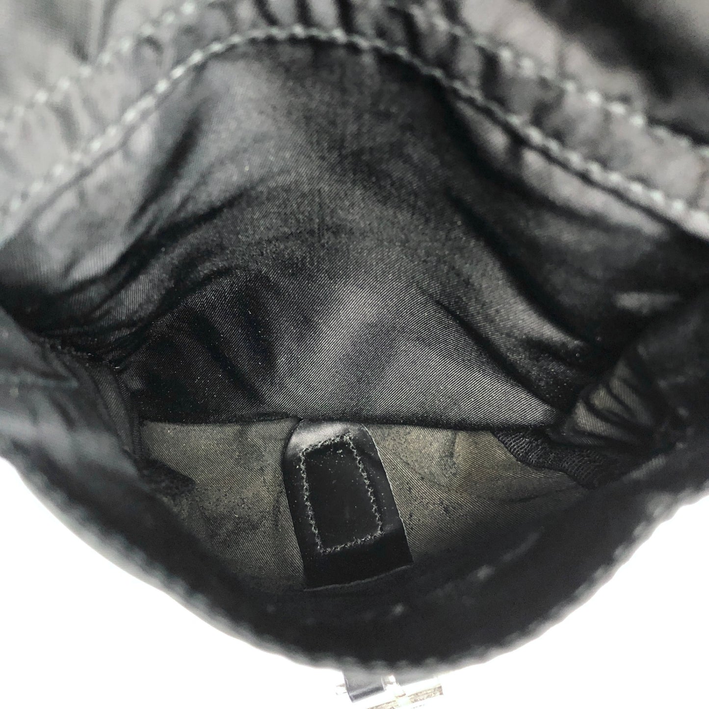 PRADA Triangle Logo Double Pocket Backpack Black Vintage 7hx8bf