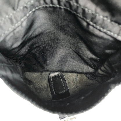 PRADA Triangle Logo Double Pocket Backpack Black Vintage 7hx8bf