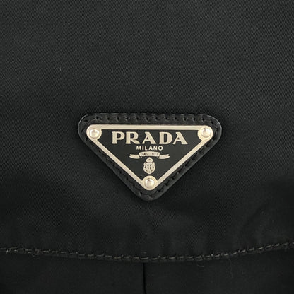 PRADA Triangle Logo Shoulder bag Black Vintage irzipj