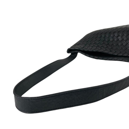 Bottega Veneta Intrecciato Shoulder bag Black Vintage e8ihib