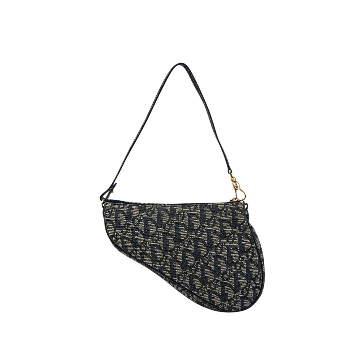 Christian Dior Trotter Small Handbag Shoulder bag Navy Vintage szr3xn
