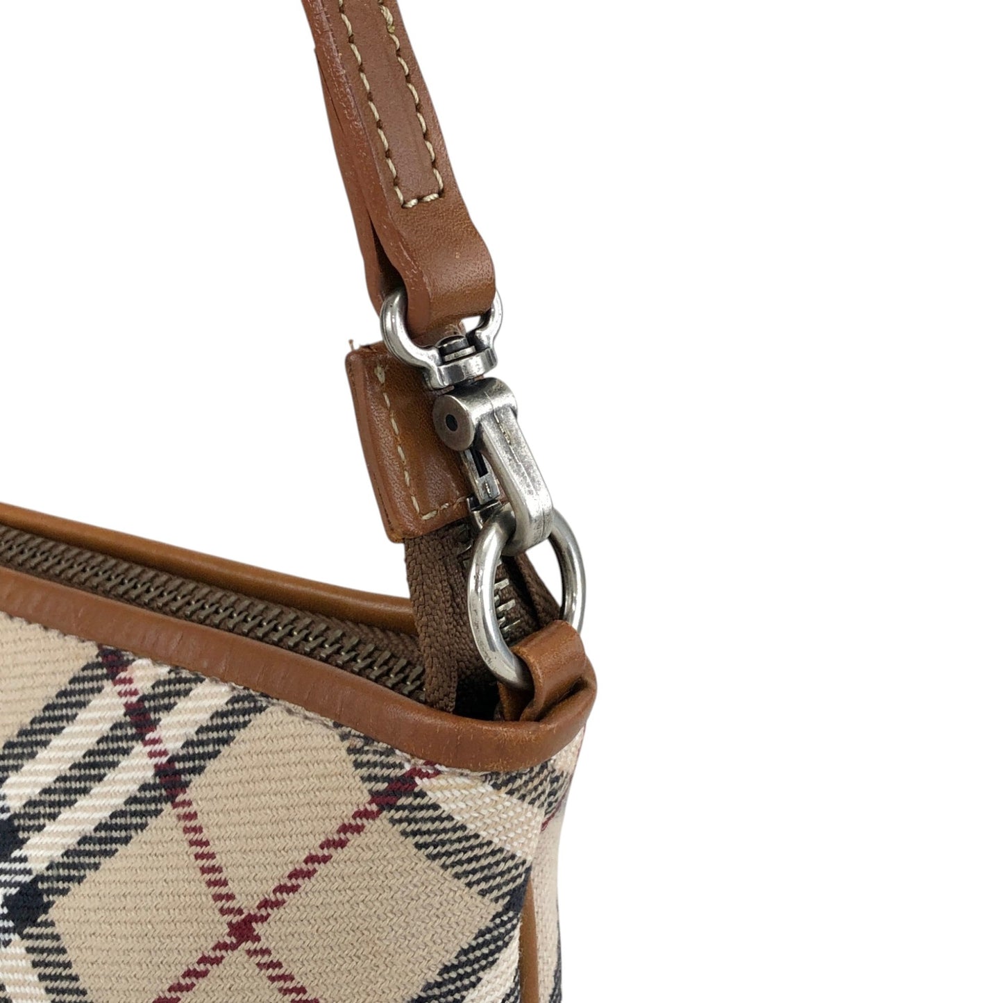 BURBERRY Nova Check Two-way Handbag Shoulder bag Beige Vintage 2zcrez