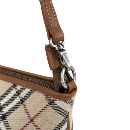 BURBERRY Nova Check Two-way Handbag Shoulder bag Beige Vintage 2zcrez