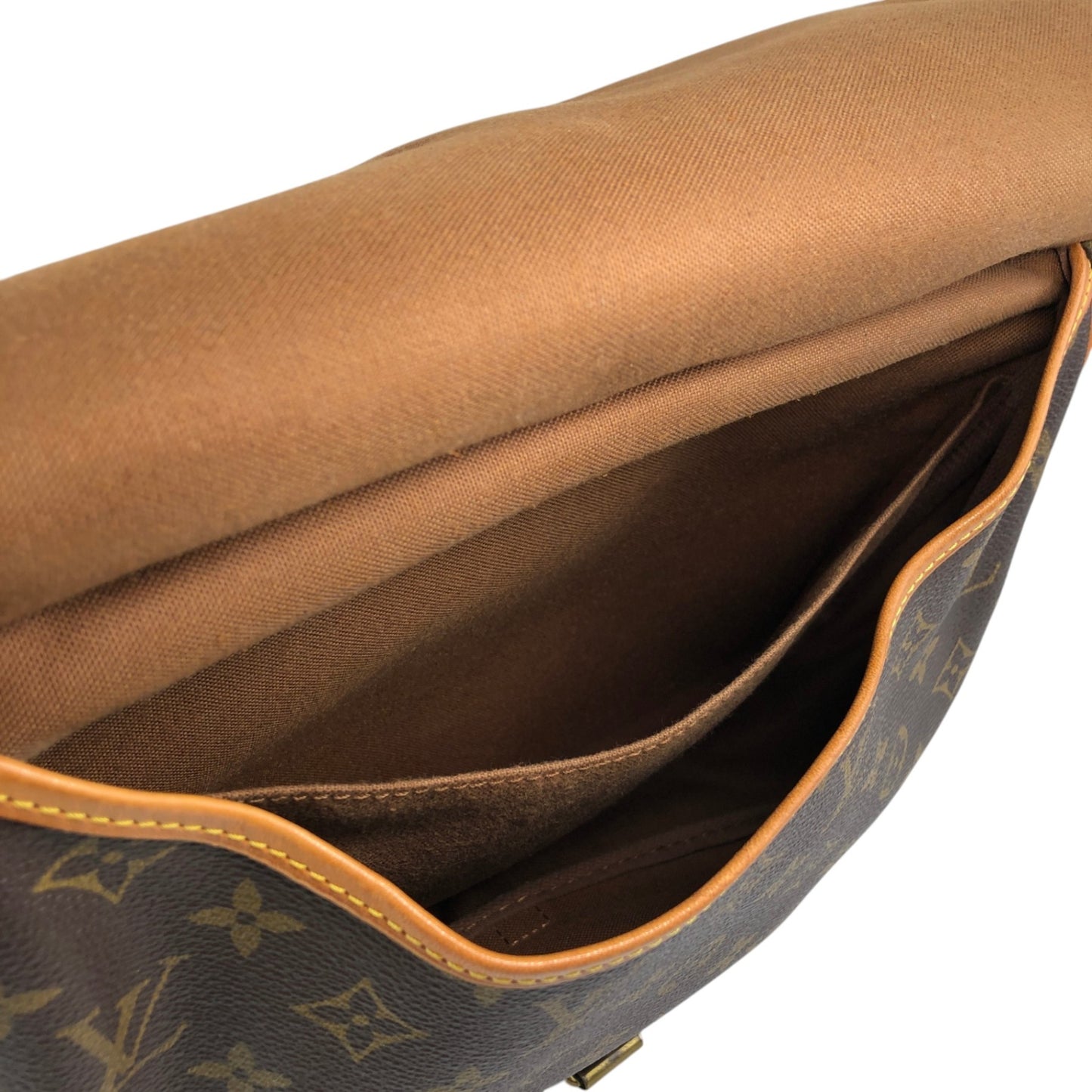 LOUIS VUITTON Monogram Shoulder bag Brown Vintage 27my8c