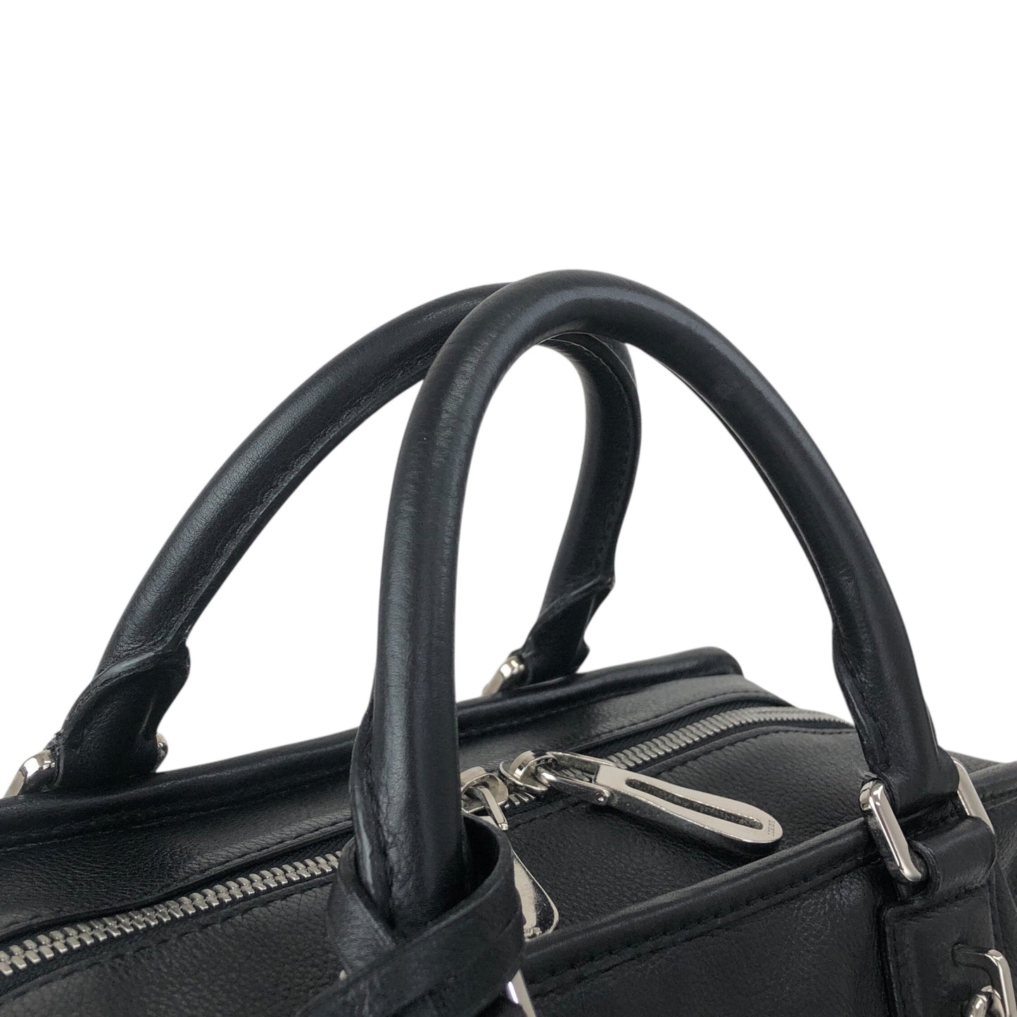 LOEWE Amazona28 Anagram Small Boston bag Handbag Black Vintage pi6ivk