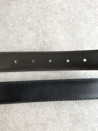 CELINE Triomphe Belt Brown×Black Vintage ppnd4r