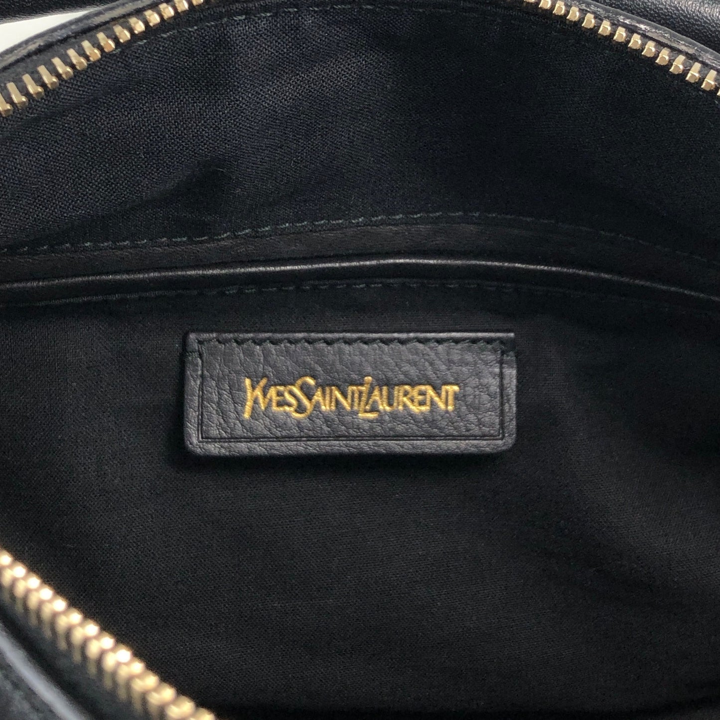 Yves Saint Laurent Two-way Handbag Shoulder bag Black Vintage wu64ez