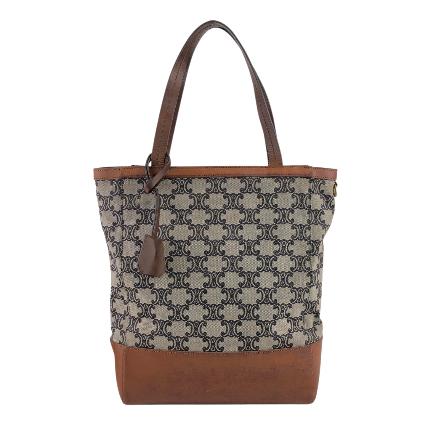 CELINE Triomphe Totebag Brown Vintage 38764j