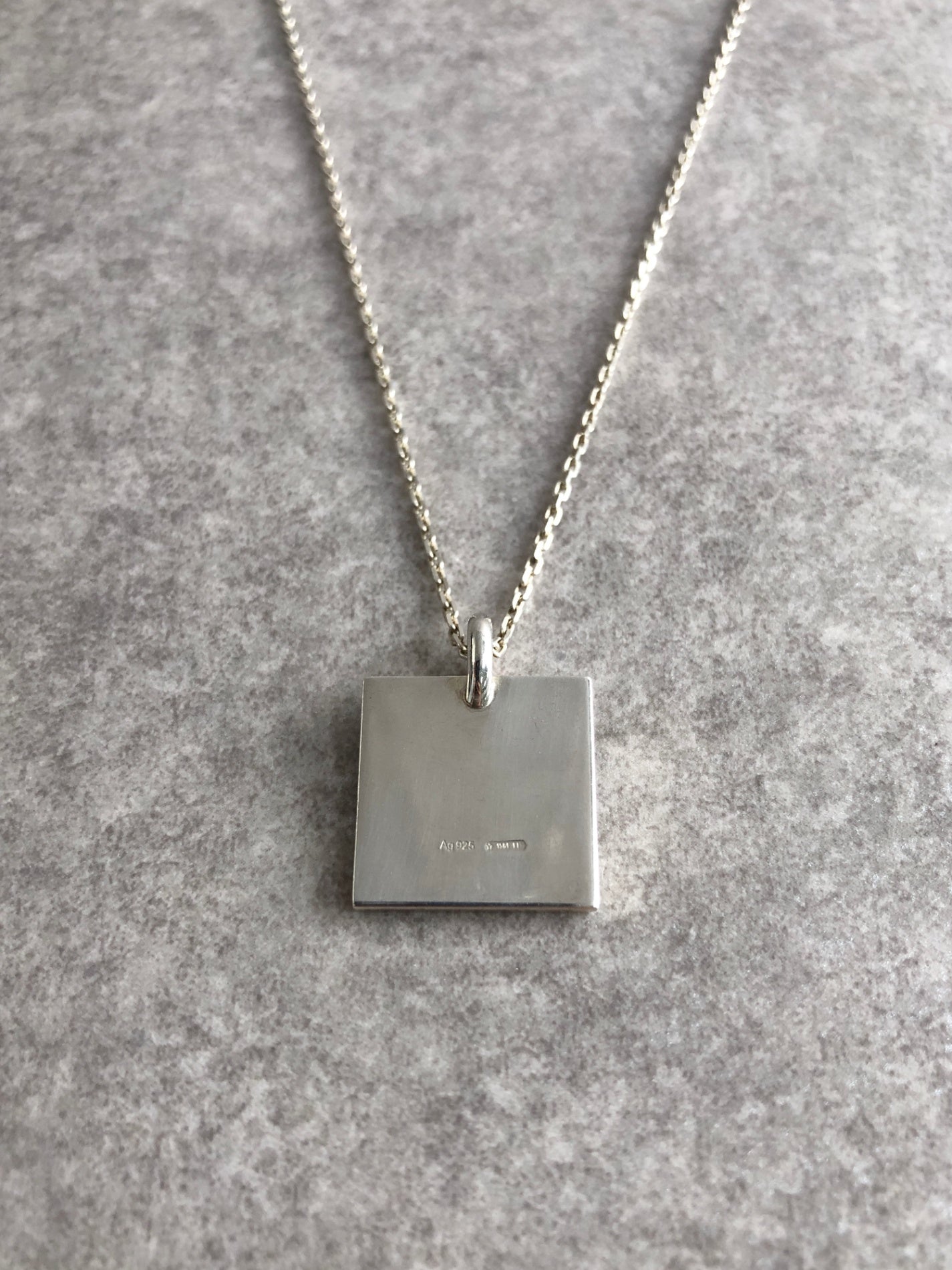 GUCCI Logo SILVER925 Necklace Silver Vintage mmtwxc