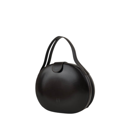 LOEWE Anagram Round Handbag Brown Vintage fxynr8