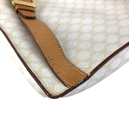 CELINE Macadam Backpack White Vintage w8wdat