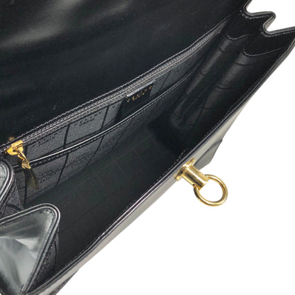 CELINE Gancini Handbag Black Vintage rtifa3