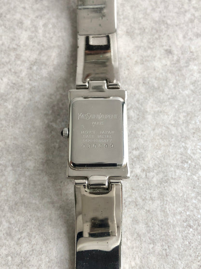 Yves Saint Laurent Quartz Watch Silver 5421-H18687Y Vintage ina8wn