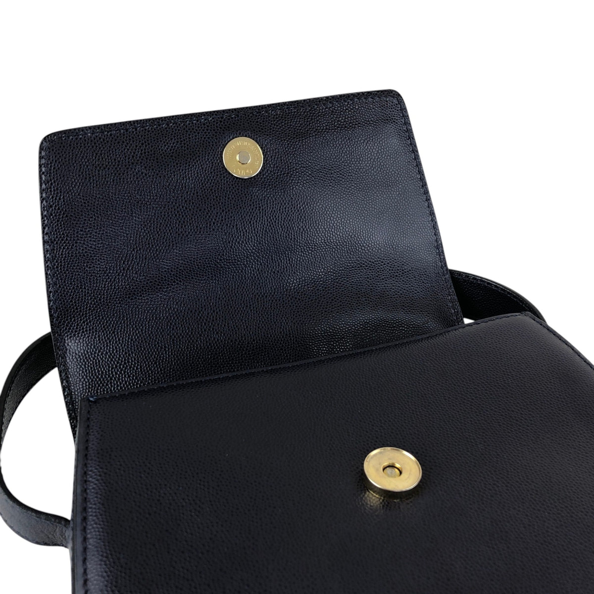 CELINE Gancini Shoulder bag Navy Vintage hf7v5f
