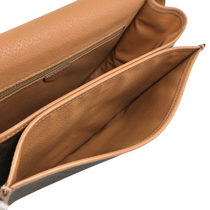 CELINE Macadam Blason Shoulder bag Brown Vintage mgt7zs