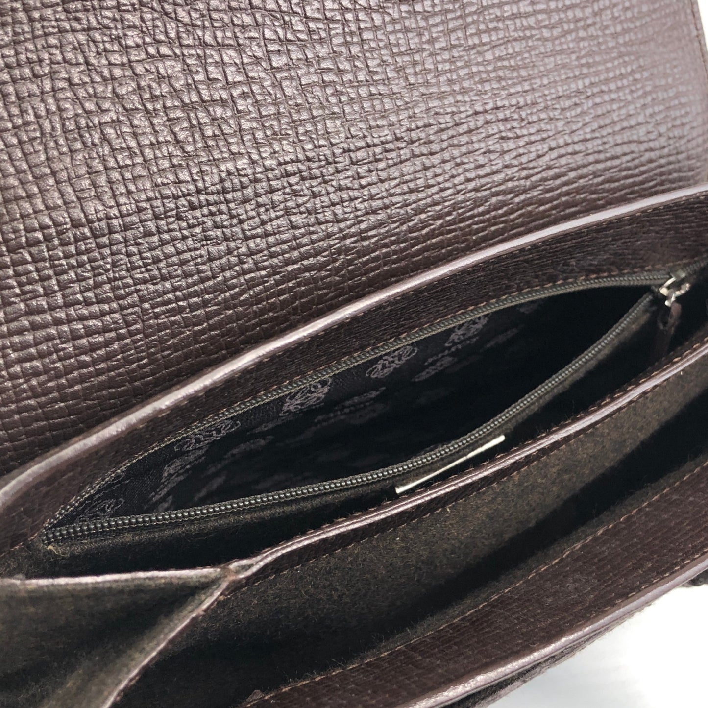LOEWE Logo Embossed Handbag Brown Vintage xdd6ie